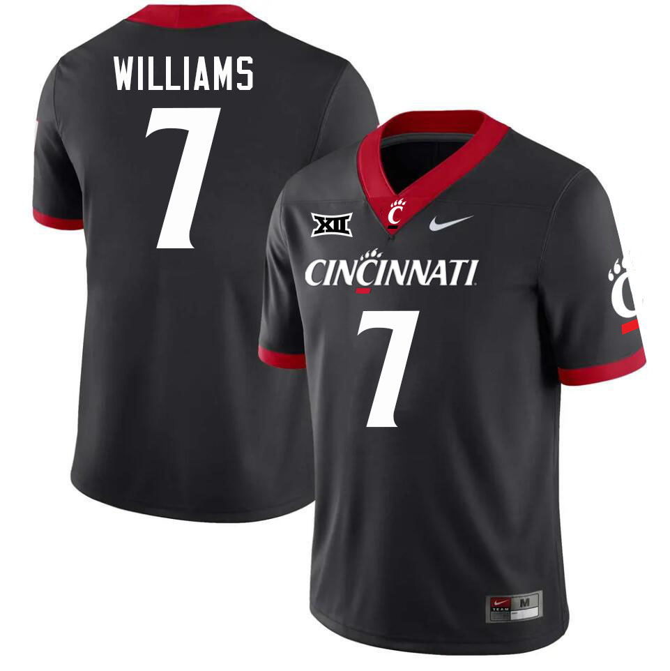 Cincinnati Bearcats #7 Chance Williams College Football Jerseys Stitched-Black